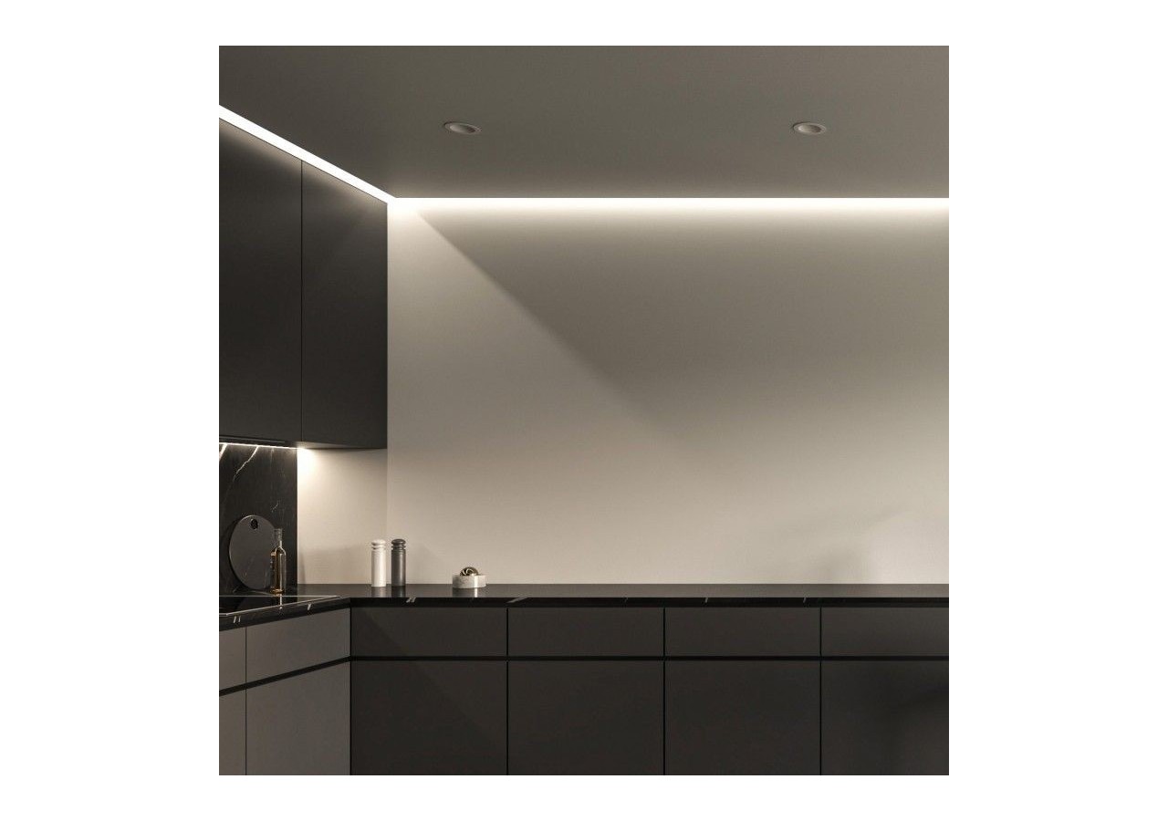 Profilé d'angle en aluminium avec diffuseur-Kit complet-15,8x15,8mm-Ruban LED jusqu'à 10 mm-2m - BXT-58-P - Barcelona LED