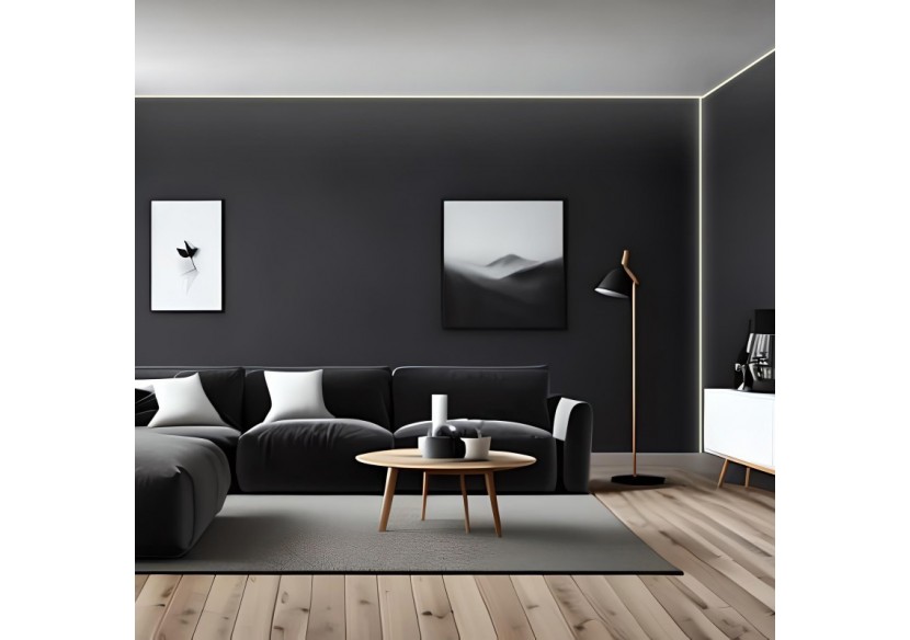 Profilé d'angle en aluminium avec diffuseur-Kit complet-15,8x15,8mm-Ruban LED jusqu'à 10 mm-2m - BXT-58-P - Barcelona LED