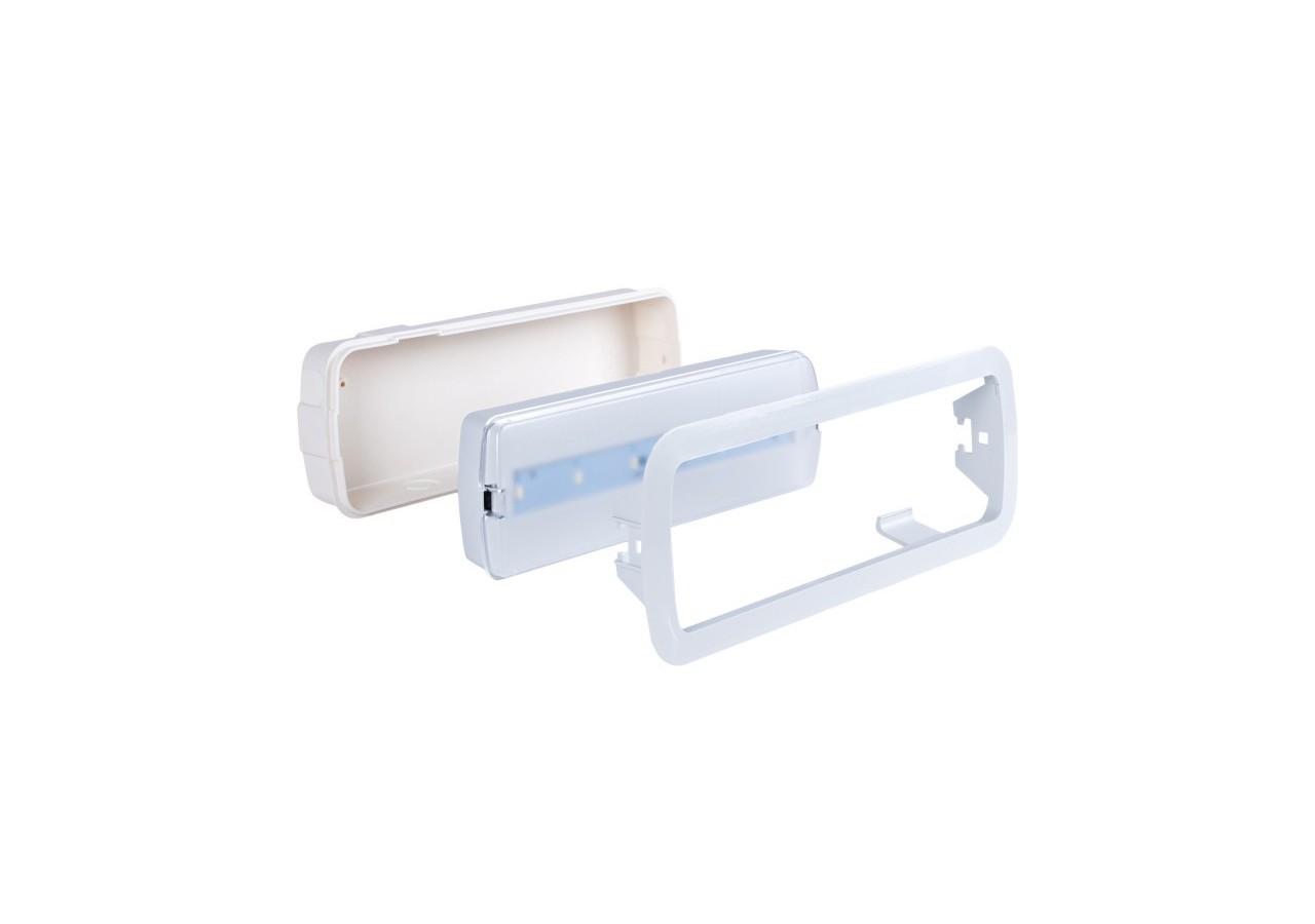 Bloc de secours 3W-3 h d'autonomie + boîtier encastrable-IP20 - K_B1057 - Barcelona LED