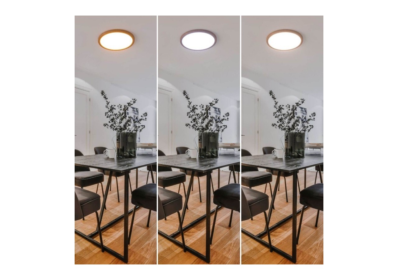 Plafonnier LED rond CCT 40W-IP40 - B1770-40W-CCT-M - Barcelona LED