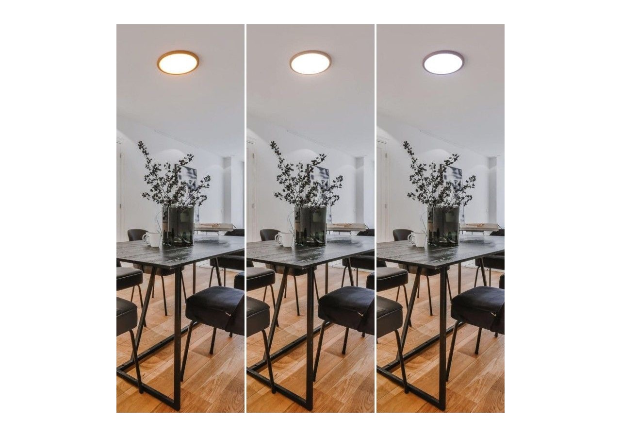 Plafonnier LED rond CCT 24W-IP40 - B1770-24W-CCT-M - Barcelona LED