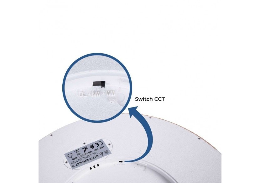 Plafonnier LED rond CCT 24W-IP40 - B1770-24W-CCT-M - Barcelona LED Plafonnier LED rond CCT 24W-IP40 - B1770-24W-CCT-M - Barcelona LED