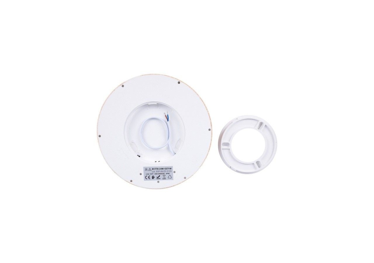 Plafonnier LED rond CCT 24W-IP40 - B1770-24W-CCT-M - Barcelona LED