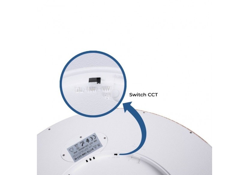 Plafonnier LED rond CCT 18W-IP40 - B1770-18W-CCT-M - Barcelona LED Plafonnier LED rond CCT 18W-IP40 - B1770-18W-CCT-M - Barcelona LED