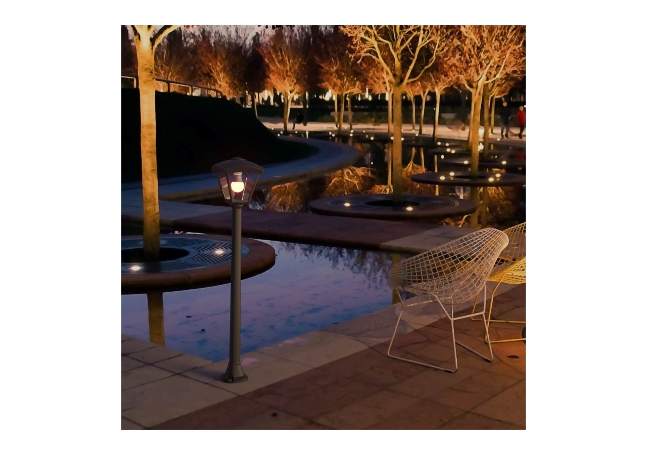 Lampadaire d'extérieur LED "Giaffa/Roby" de FUMAGALLI-94,5 cm-8,5W CCT-IP55 - T20.242.000.AXV1K - Barcelona LED