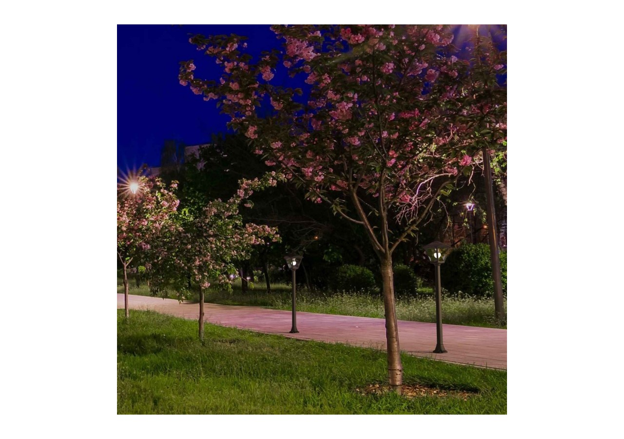 Lampadaire d'extérieur LED "Giaffa/Roby" de FUMAGALLI-94,5 cm-8,5W CCT-IP55 - T20.242.000.AXV1K - Barcelona LED