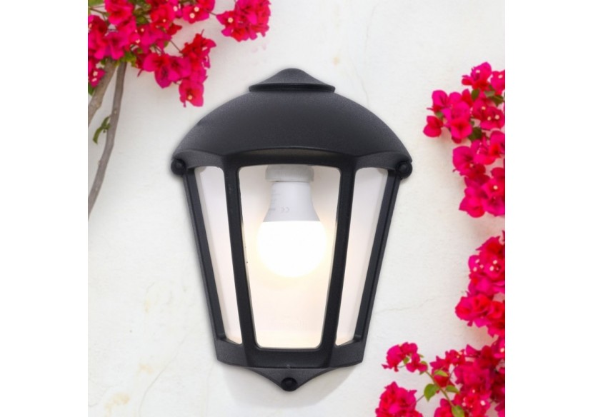 Applique murale demi-lanterne d'extérieur FUMAGALLI "Fabio"-1 x E27-8,5W CC - M20.000.000.AXE27 - Barcelona LED