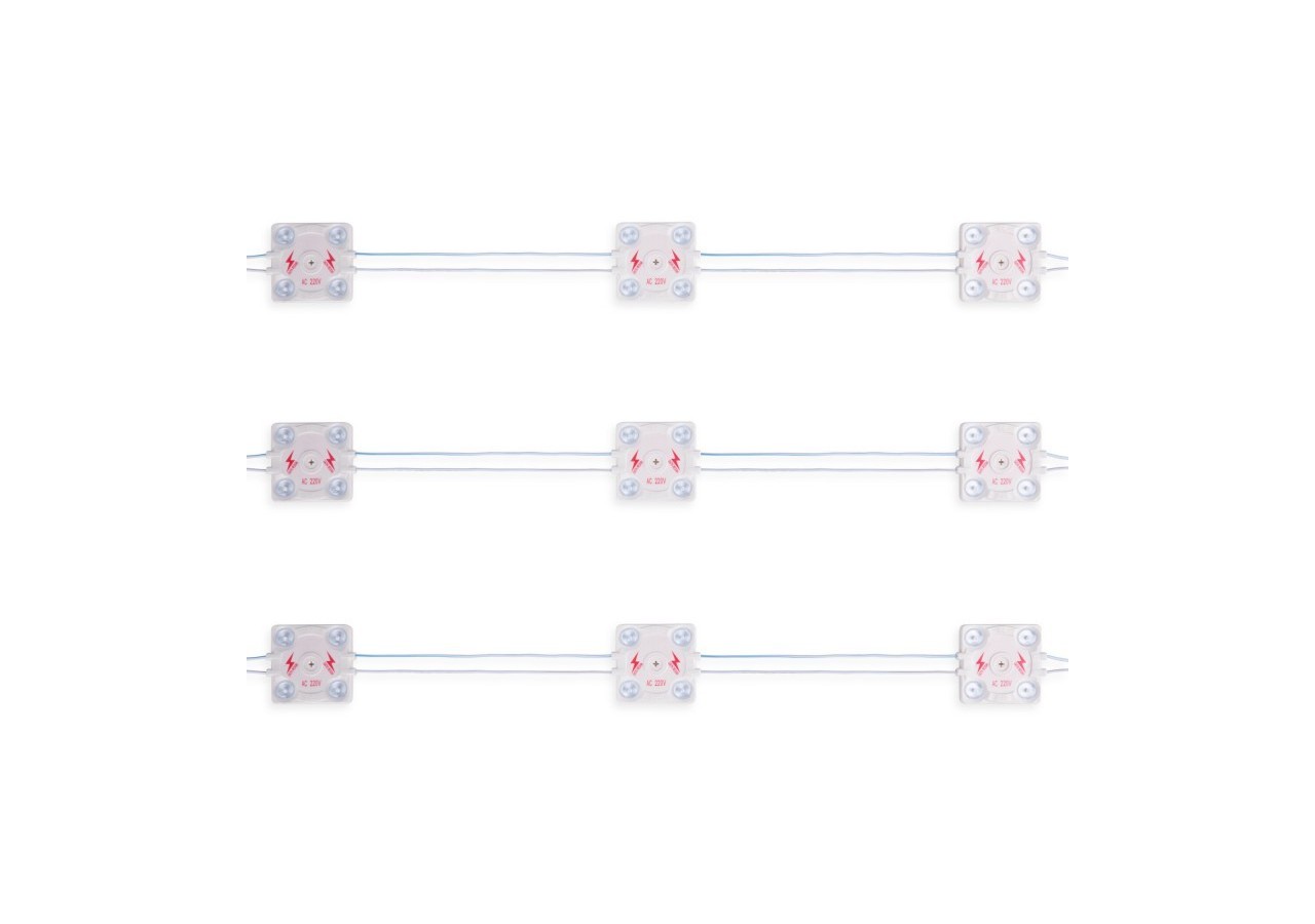 Module LED carré pour enseignes lumineuses-3,6W-220V AC-IP65-165 degrés-3000K - BM1428BC - Barcelona LED