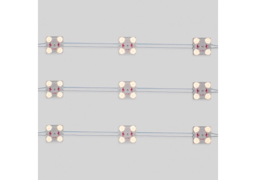 Module LED carré pour enseignes lumineuses-3,6W-220V AC-IP65-165 degrés-3000K - BM1428BC - Barcelona LED