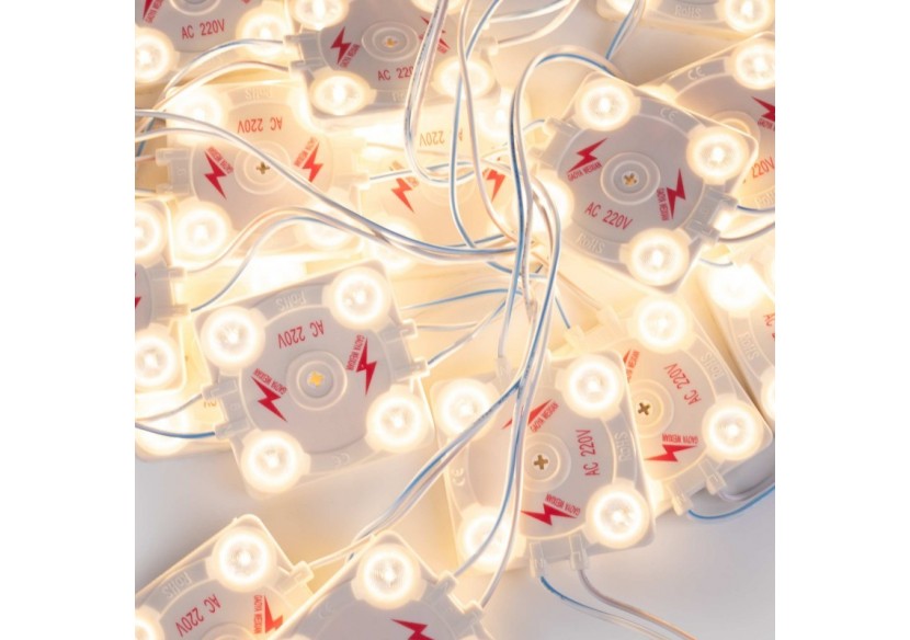 Module LED carré pour enseignes lumineuses-3,6W-220V AC-IP65-165 degrés-3000K - BM1428BC - Barcelona LED