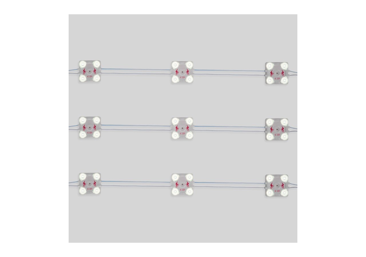 Module LED carré pour enseignes lumineuses-3,6W-220V AC-IP65-165 degrés-6000K - BM1428BF - Barcelona LED