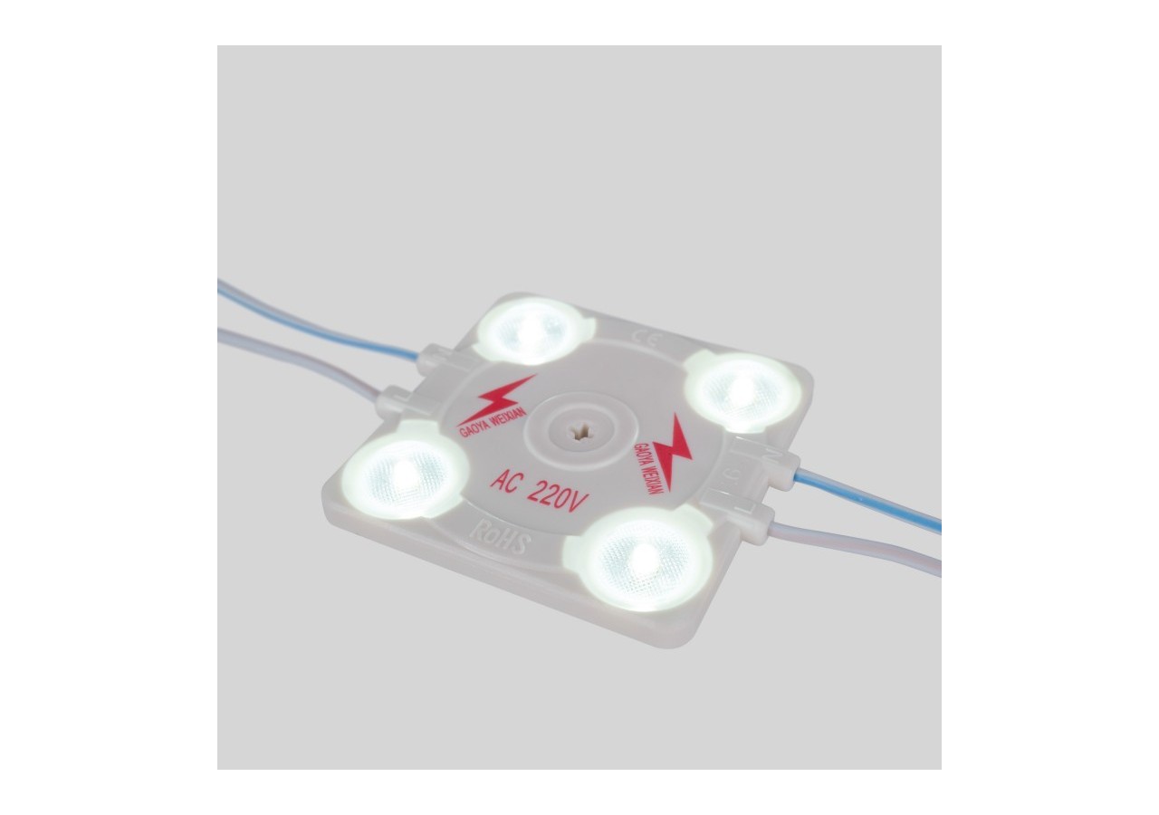 Module LED carré pour enseignes lumineuses-3,6W-220V AC-IP65-165 degrés-6000K - BM1428BF - Barcelona LED