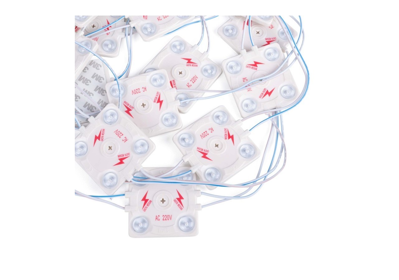 Module LED carré pour enseignes lumineuses-3,6W-220V AC-IP65-165 degrés-6000K - BM1428BF - Barcelona LED