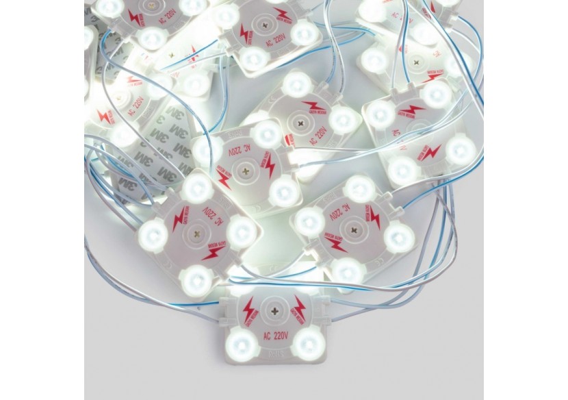 Module LED carré pour enseignes lumineuses-3,6W-220V AC-IP65-165 degrés-6000K - BM1428BF - Barcelona LED