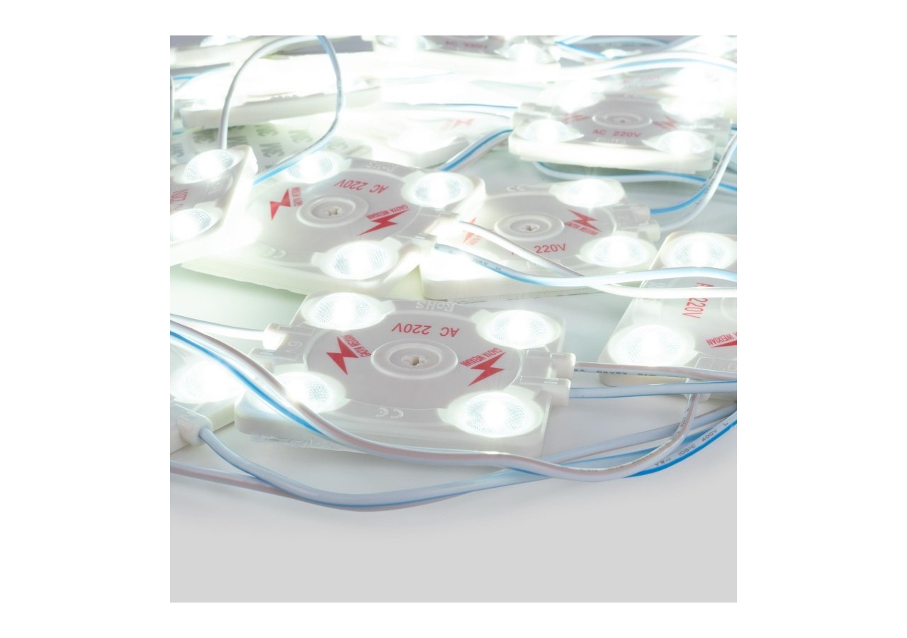 Module LED carré pour enseignes lumineuses-3,6W-220V AC-IP65-165 degrés-6000K - BM1428BF - Barcelona LED