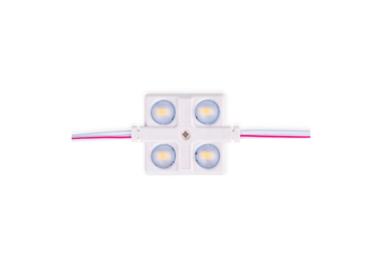 Module LED carré pour enseignes lumineuses-2W-12V-IP65-160 degrés-3000K - BM1437BC - Barcelona LED