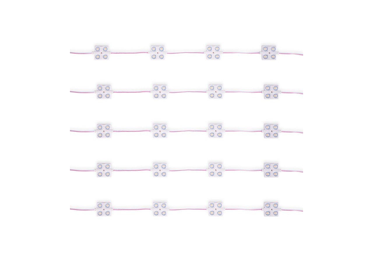 Module LED carré pour enseignes lumineuses-2W-12V-IP65-160 degrés-3000K - BM1437BC - Barcelona LED