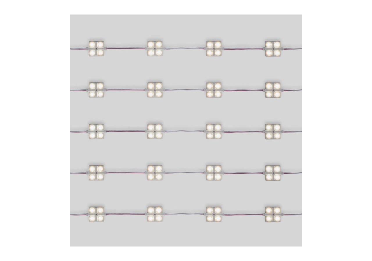 Module LED carré pour enseignes lumineuses-2W-12V-IP65-160 degrés-3000K - BM1437BC - Barcelona LED