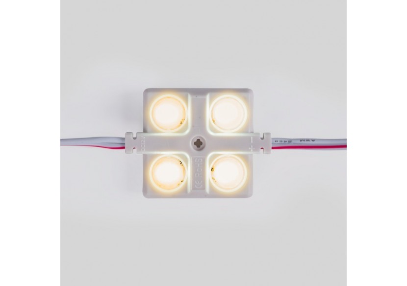 Module LED carré pour enseignes lumineuses-2W-12V-IP65-160 degrés-3000K - BM1437BC - Barcelona LED