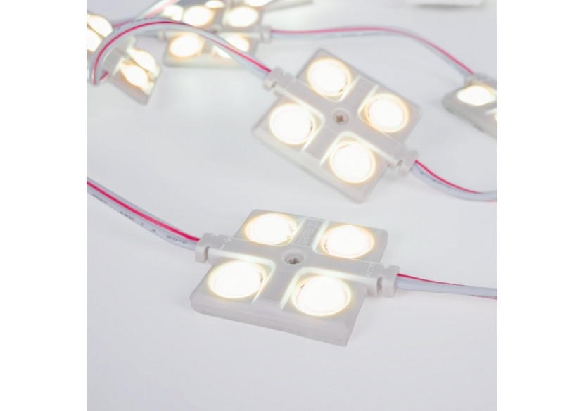 Module LED carré pour enseignes lumineuses-2W-12V-IP65-160 degrés-3000K - BM1437BC - Barcelona LED