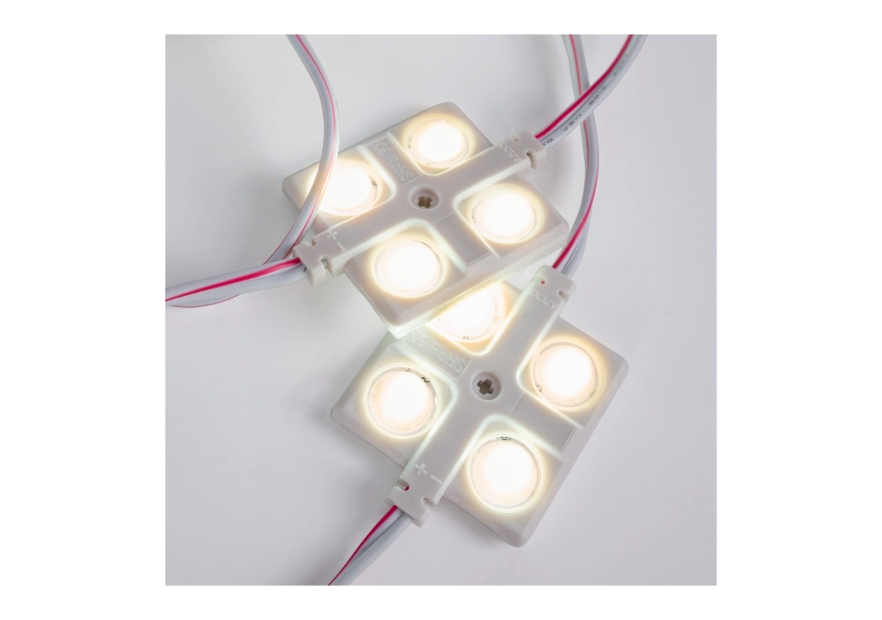 Module LED carré pour enseignes lumineuses-2W-12V-IP65-160 degrés-3000K - BM1437BC - Barcelona LED