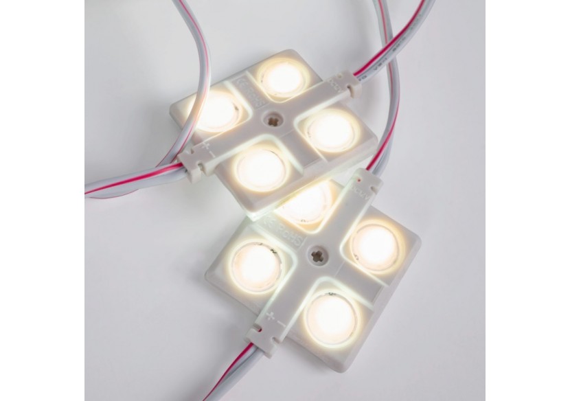 Module LED carré pour enseignes lumineuses-2W-12V-IP65-160 degrés-3000K - BM1437BC - Barcelona LED