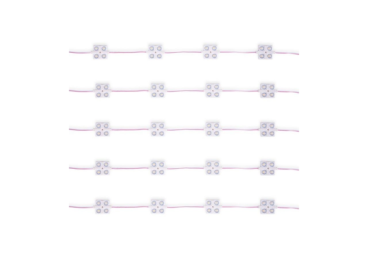 Module LED carré pour enseignes lumineuses-2W-12V-IP65-160 degrés-6000K - BM1437BF - Barcelona LED