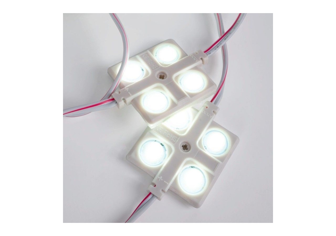 Module LED carré pour enseignes lumineuses-2W-12V-IP65-160 degrés-6000K - BM1437BF - Barcelona LED