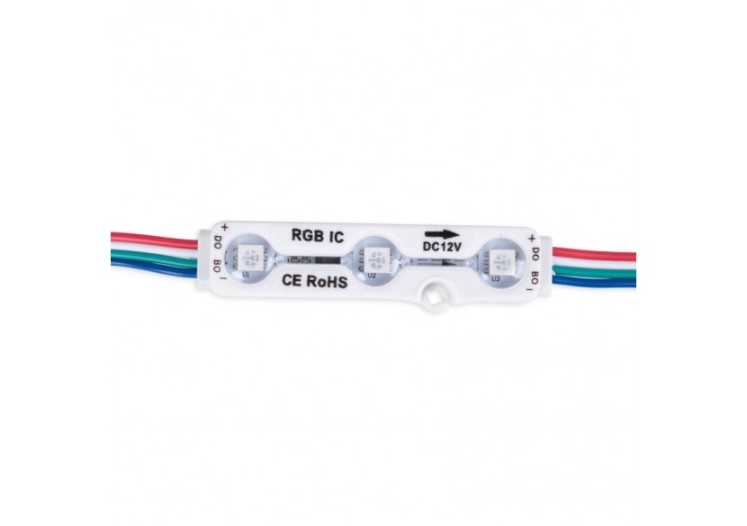 Modules LED RGB IC pour enseignes lumineuses-0,72W-12V-IP65-120 degrés - BM1431RGBIC - Barcelona LED