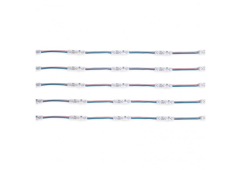 Modules LED RGB IC pour enseignes lumineuses-0,72W-12V-IP65-120 degrés - BM1431RGBIC - Barcelona LED