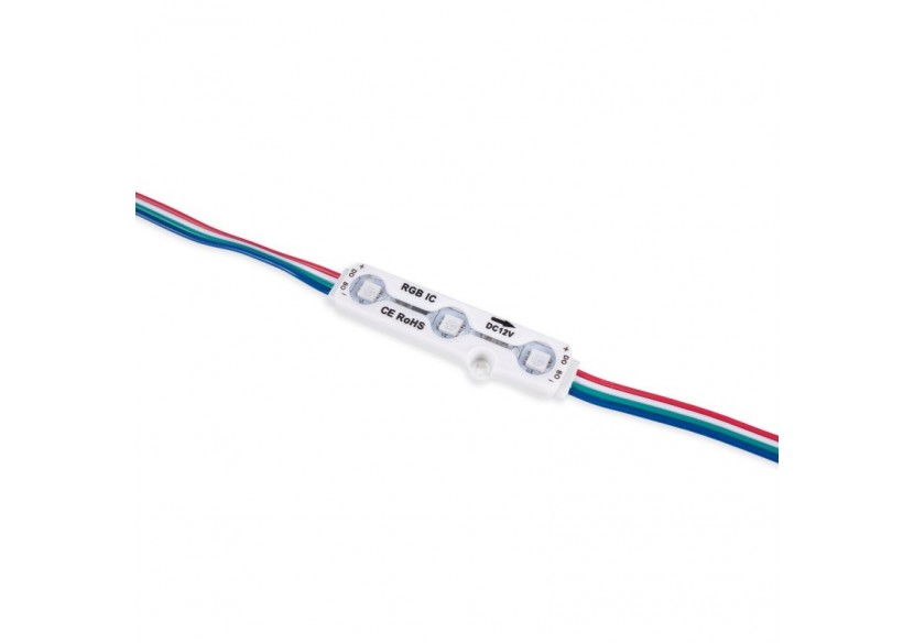 Modules LED RGB IC pour enseignes lumineuses-0,72W-12V-IP65-120 degrés - BM1431RGBIC - Barcelona LED
