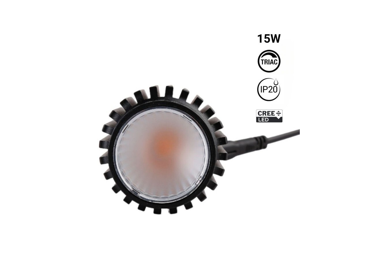 Module LED 15W pour downlight MR16/GU10-Dimmable par TRIAC-45 degrés-IRC90 - B711-TRIAC-270 - Barcelona LED