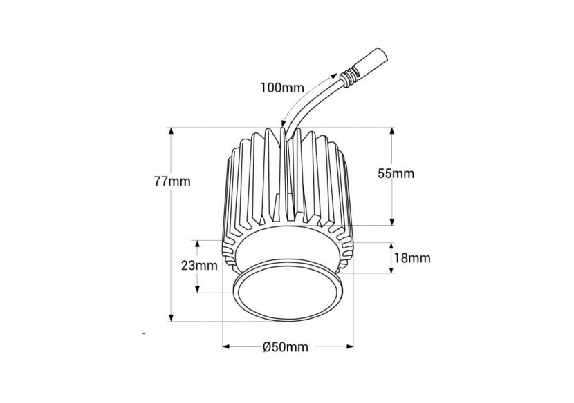 Module LED 15W pour downlight MR16/GU10-Dimmable par TRIAC-45 degrés-IRC90 - B711-TRIAC-270 - Barcelona LED