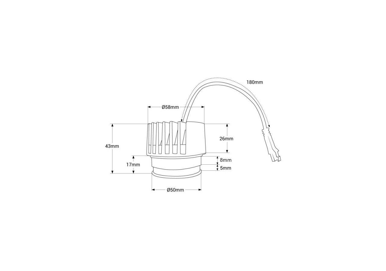 Module LED 7W pour downlight MR16/GU10-Dimmable par TRIAC-45 degrés-IRC 90 - B710-TRIAC-270 - Barcelona LED