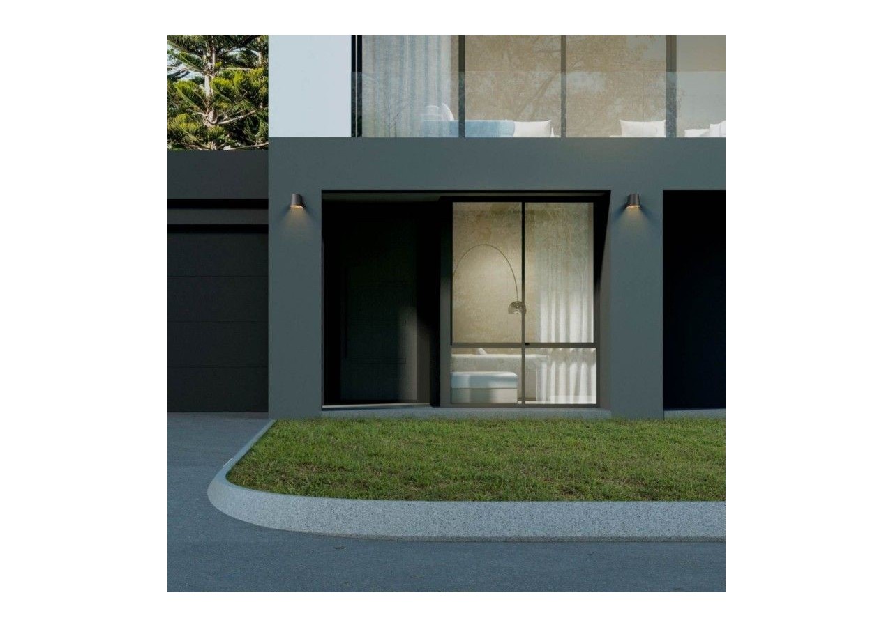 Applique murale d'extérieur "Meri"-1 x GU10-8W-3000K-IP65 - L5072-N - Barcelona LED