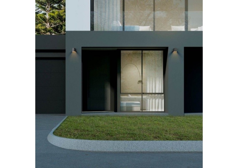 Applique murale d'extérieur "Meri"-1 x GU10-8W-3000K-IP65 - L5072-N - Barcelona LED