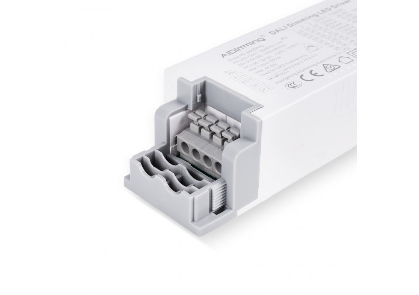 Driver dimmable par DALI + 1/0-10V + PUSH-9-42V DC-58W-Courant multiple (700-1400mA) - PE-N60DA42 - Barcelona LED