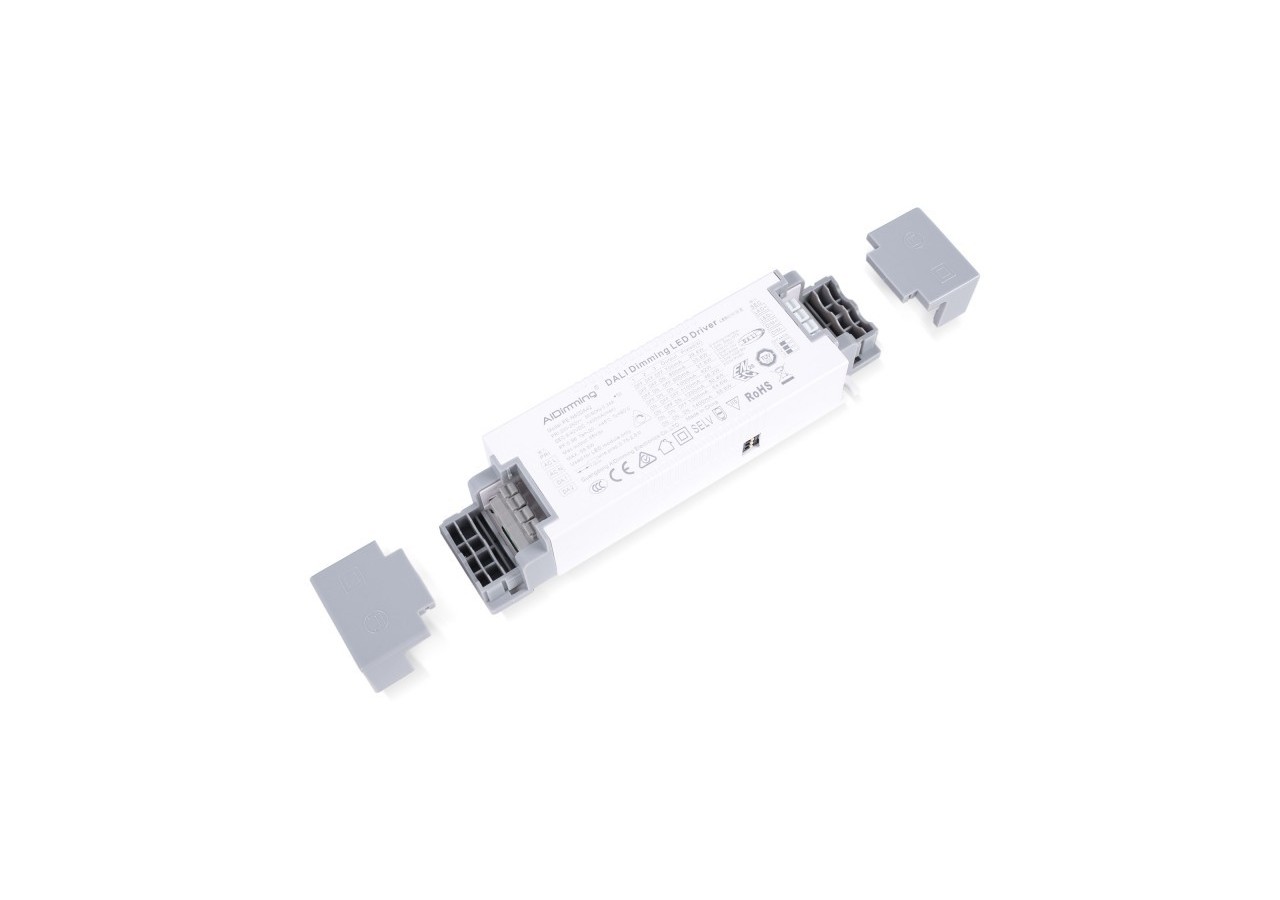 Driver dimmable par DALI + 1/0-10V + PUSH-9-42V DC-58W-Courant multiple (700-1400mA) - PE-N60DA42 - Barcelona LED