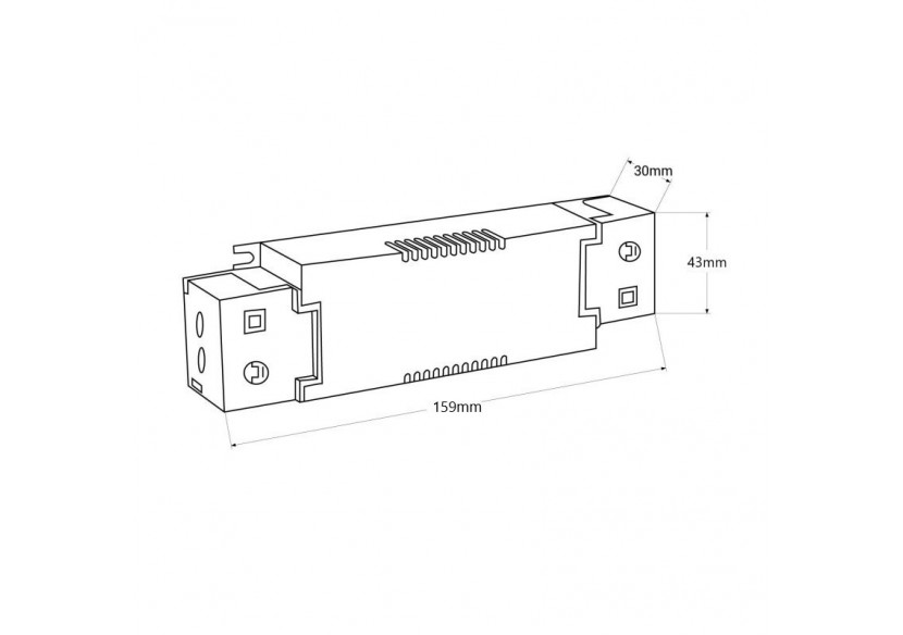 Driver dimmable par DALI + 1/0-10V + PUSH-9-42V DC-58W-Courant multiple (700-1400mA) - PE-N60DA42 - Barcelona LED