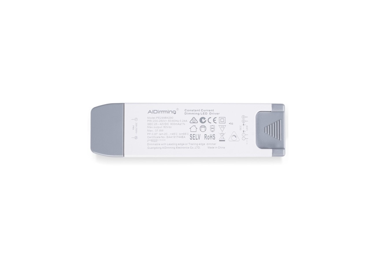 Driver dimmable par TRIAC 25-42V DC-900mA-37W - PE299B4290 - Barcelona LED