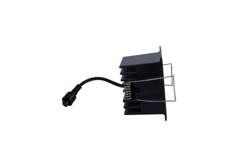 Spot LED encastrable carré 8W-4 lumières-UGR18-IRC90-Puce OSRAM-Noir - B1217-8W-N-BN - Barcelona LED