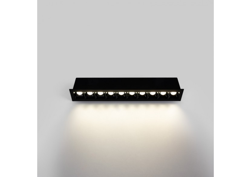 Spot linéaire LED encastré 20W-UGR18-IRC90-Puce OSRAM-Noir - B1218-20W-N-BN - Barcelona LED