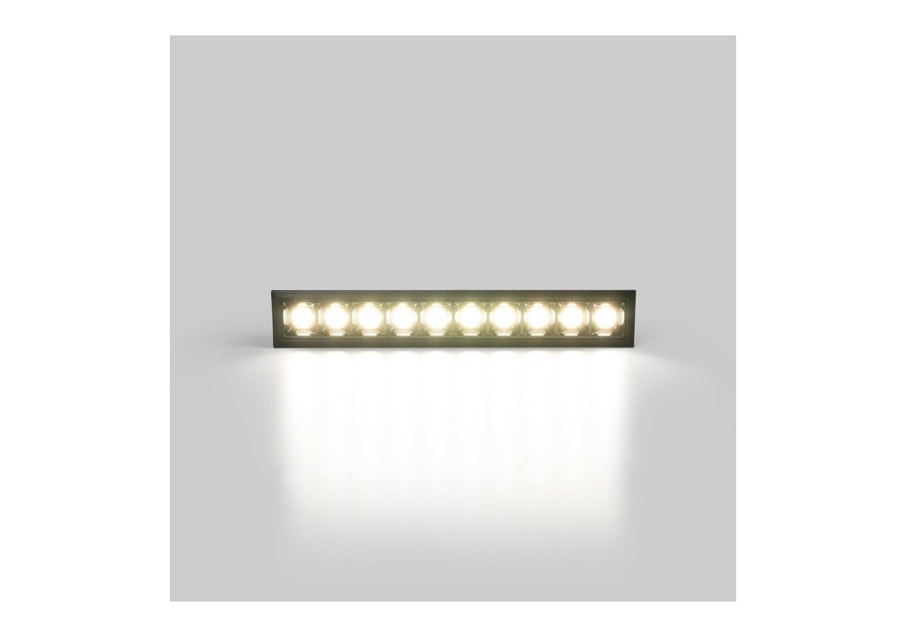 Spot linéaire LED encastré 20W-UGR18-IRC90-Puce OSRAM-Noir - B1218-20W-N-BN - Barcelona LED