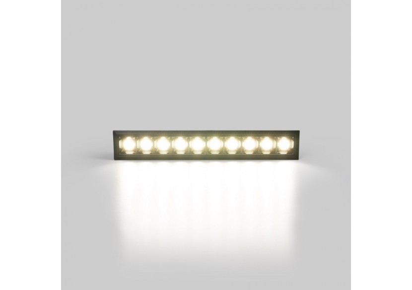 Spot linéaire LED encastré 20W-UGR18-IRC90-Puce OSRAM-Noir - B1218-20W-N-BN - Barcelona LED