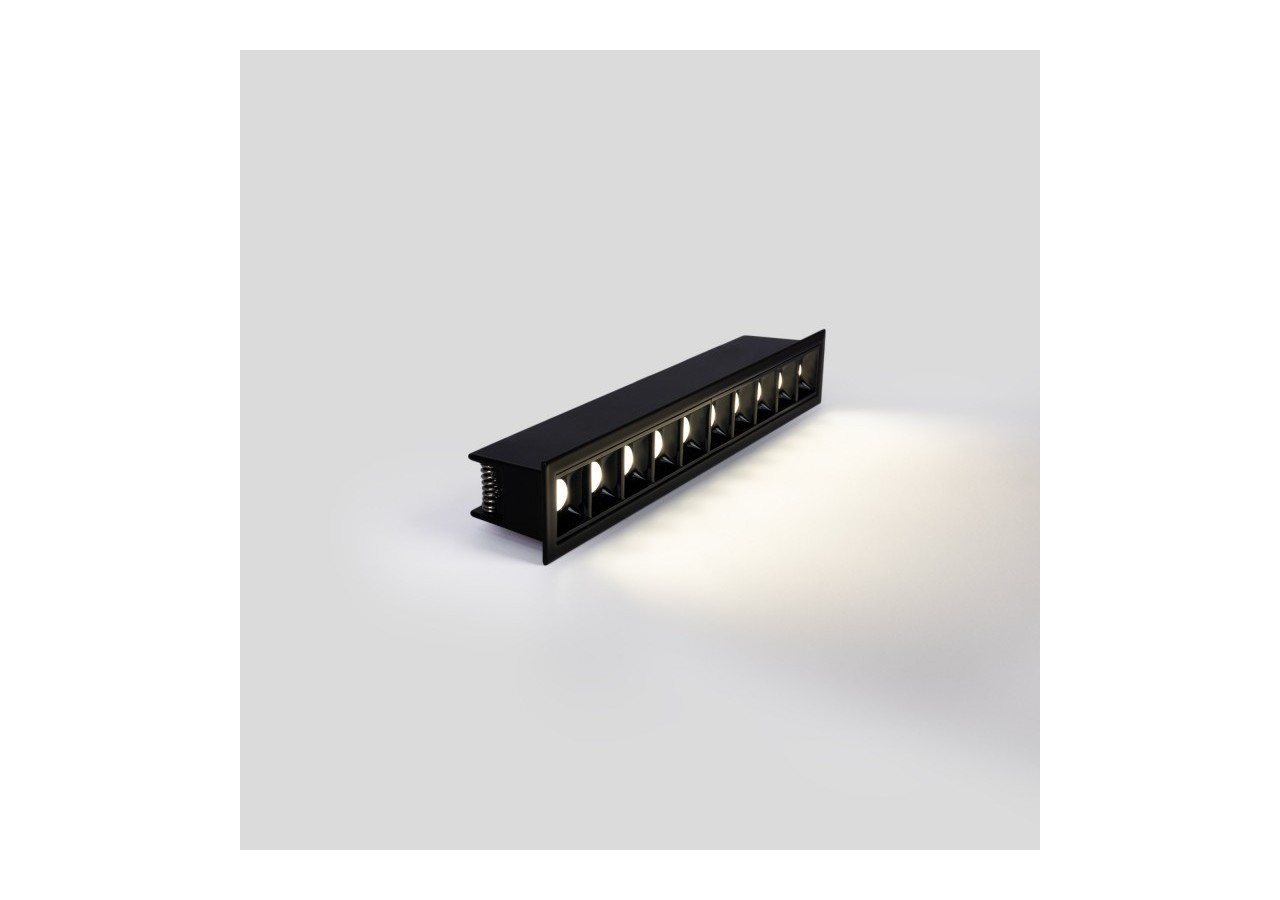 Spot linéaire LED encastré 20W-UGR18-IRC90-Puce OSRAM-Noir - B1218-20W-N-BN - Barcelona LED