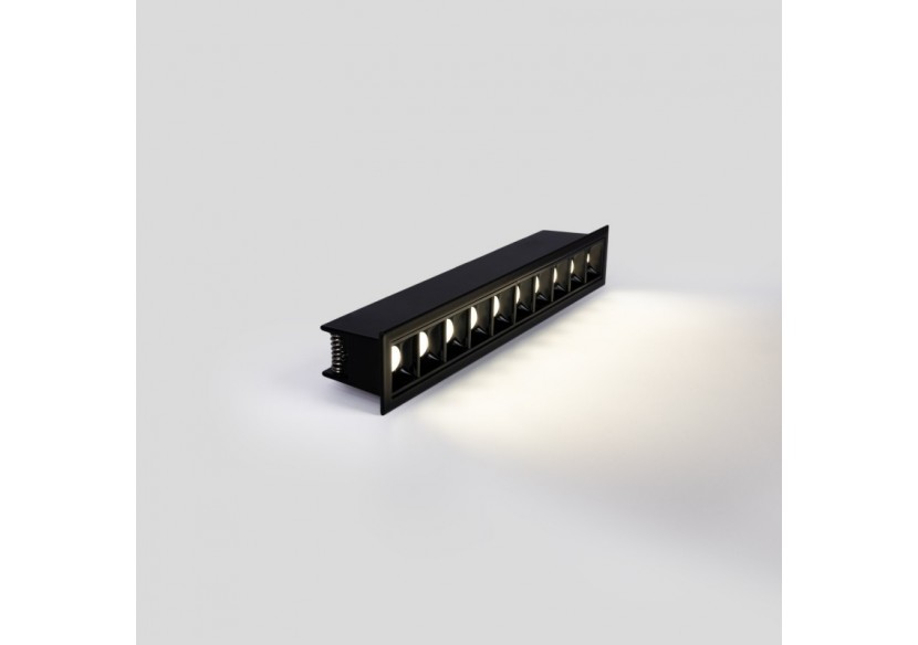 Spot linéaire LED encastré 20W-UGR18-IRC90-Puce OSRAM-Noir - B1218-20W-N-BN - Barcelona LED