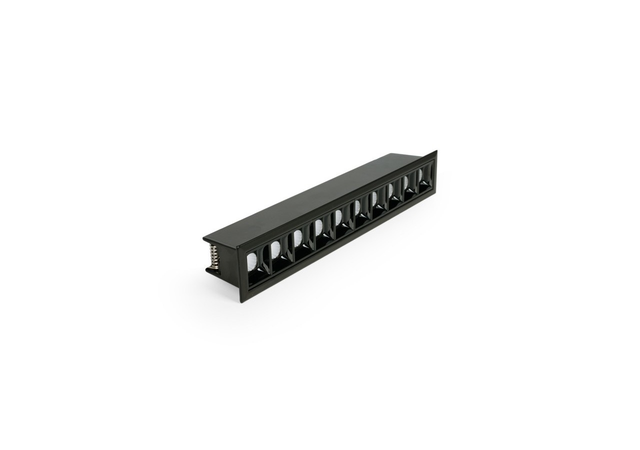 Spot linéaire LED encastré 20W-UGR18-IRC90-Puce OSRAM-Noir - B1218-20W-N-BN - Barcelona LED