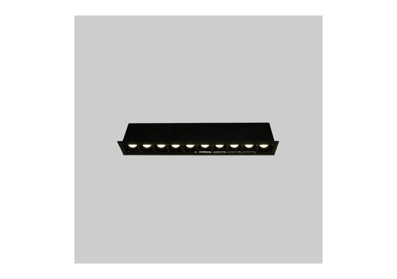 Spot linéaire LED encastré 20W-UGR18-IRC90-Puce OSRAM-Noir - B1218-20W-N-BN - Barcelona LED