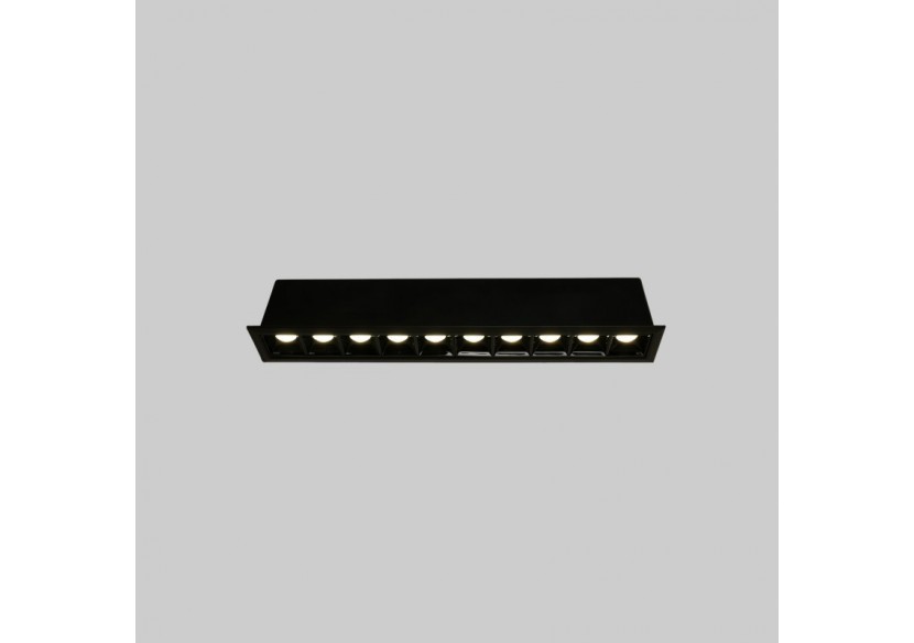 Spot linéaire LED encastré 20W-UGR18-IRC90-Puce OSRAM-Noir - B1218-20W-N-BN - Barcelona LED
