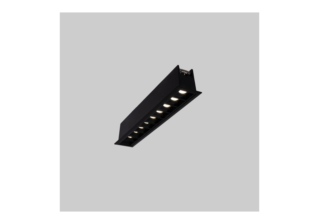 Spot linéaire LED encastré 20W-UGR18-IRC90-Puce OSRAM-Noir - B1218-20W-N-BN - Barcelona LED